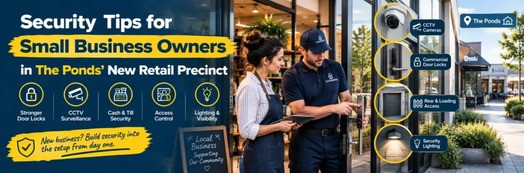 Security Tips for Small Business Owners in The Ponds’ New Retail Precinct