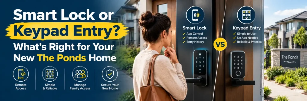 Smart Lock or Keypad Entry? What’s Right for Your New The Ponds Home